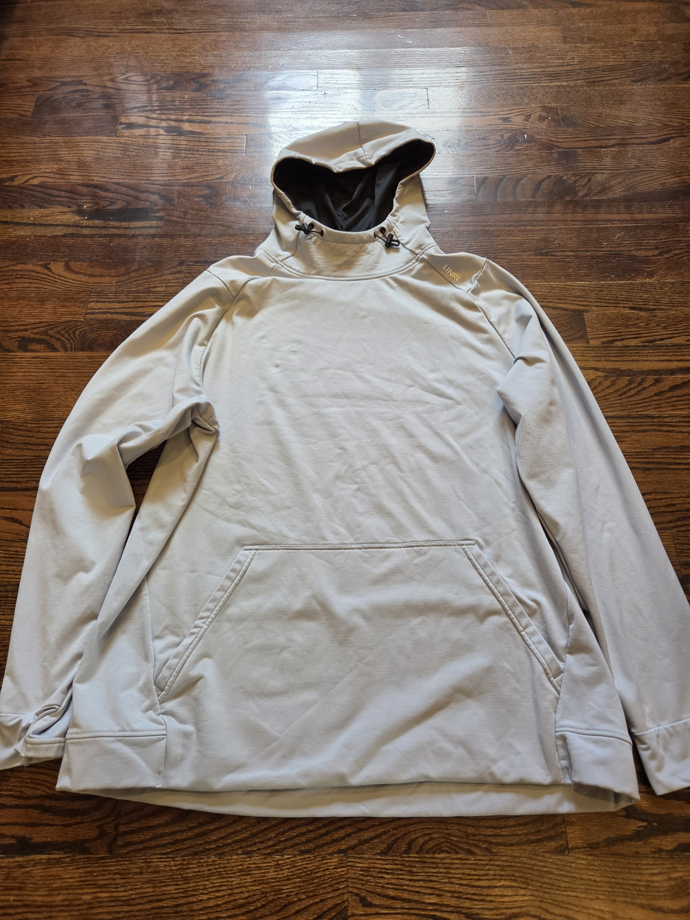 Men's Lightweight Hooded Pullover Jacket in Light Blue By unrl
